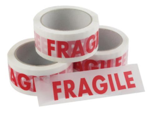 Click Here To Enlarge This Photo Of Fragile Adhesive Tape &lpar;Price Per Box of 36 Rolls&rpar;